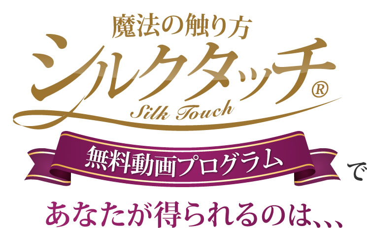 シルクタッチ無料動画プログラムであなたが得られるのは