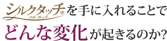 【シルクタッチ】を手に入れることでどんな変化が起きるのか？